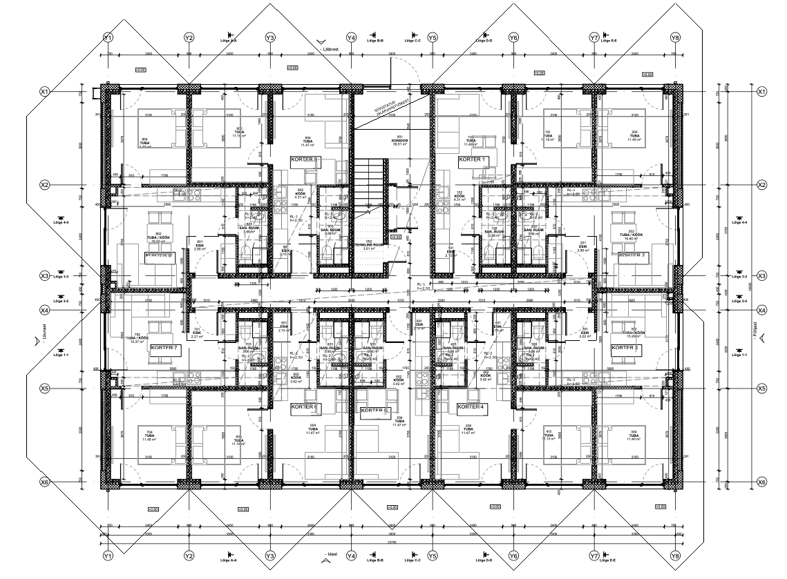 L 5 - 3 - korruse plaan